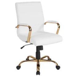 Flash Furniture Mid-Back Executive Swivel Office Chair With Metal Frame And Arms 34 Flash Furniture Mid-Back Executive Swivel Office Chair With Metal Frame And Arms -Flash Furniture GUEST 00016826 5760 4bc8 9d6e 528b36d88246
