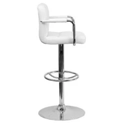 Flash Furniture Contemporary Quilted Vinyl Adjustable Height Barstool With Arms And Chrome Base -Flash Furniture GUEST 00abd573 d500 417d a572 9ba07ce6b882