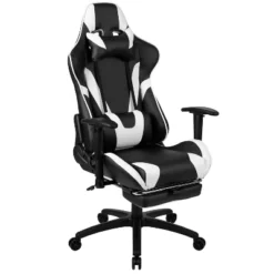 Flash Furniture X30 Gaming Chair Racing Office Ergonomic Computer Chair With Fully Reclining Back And Slide-Out Footrest In Red LeatherSoft -Flash Furniture GUEST 00f74fe2 1ee6 4dd2 be6c 2beacf708f45