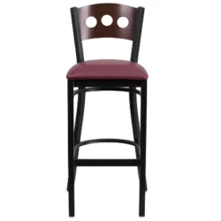Flash Furniture Black Decorative 3 Circle Back Metal Restaurant Barstool -Flash Furniture GUEST 0134b84e bcf8 4622 9c72 35fad8bacafb
