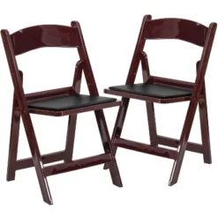Flash Furniture Hercules™ Folding Chair - Resin– 2 Pack 1000LB Weight Capacity Event Chair -Flash Furniture GUEST 018715f3 7d9b 407e 999d 398925d93d55