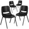 Flash Furniture 4 Pack HERCULES Series 440 Lb. Capacity Kid's Ergonomic Shell Stack Chair With 14" Seat Height -Flash Furniture GUEST 01c952fe cbf0 48c3 ac1e 79d127b0a27d