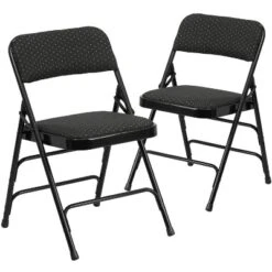 Flash Furniture 2 Pack HERCULES Series Curved Triple Braced & Double Hinged Fabric Upholstered Metal Folding Chair -Flash Furniture GUEST 0203314c 55c8 4c08 99bf 8b9cae6986be