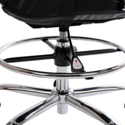 Flash Furniture Mid-Back LeatherSoft Drafting Chair With Adjustable Foot Ring And Chrome Base -Flash Furniture GUEST 020fe9da 133c 43b9 b715 bc11ab39adde