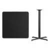 Flash Furniture 36'' Square Black Laminate Table Top With 30'' X 30'' Bar Height Table Base -Flash Furniture GUEST 02428ce9 56d6 4c35 ae96 2458feebb604