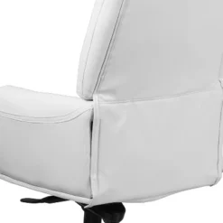 Flash Furniture High Back Traditional Tufted White LeatherSoft Multifunction Executive Swivel Ergonomic Office Chair With Arms -Flash Furniture GUEST 02538081 78e3 43cc 8b8f 02340a6bd581
