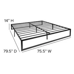 Flash Furniture 14 Inch Metal Platform Bed Frame With 10 Inch Pocket Spring Mattress In A Box And 2 Inch Cool Gel Memory Foam Topper -Flash Furniture GUEST 02edbcd7 2dc8 4c93 8c34 07016c987d19