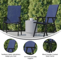 Flash Furniture Paladin Outdoor Folding Patio Sling Chair (2 Pack) -Flash Furniture GUEST 0380e978 3d42 4a7d 90eb cd94f5c9b605