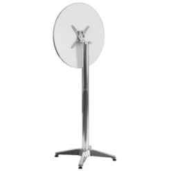 Flash Furniture Mellie 23.25" Round Aluminum Indoor-Outdoor Bar Height Table With Flip-Up Table -Flash Furniture GUEST 03b4191c 2e99 42e7 b20f d5ae5ec6d1e3 1