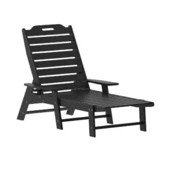Flash Furniture Monterey Adjustable Adirondack Lounger With Cup Holder- All-Weather Indoor/Outdoor HDPE Lounge Chair -Flash Furniture GUEST 040a4c63 2773 49aa 8015 47313c2b55a4 1
