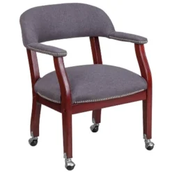 Flash Furniture Conference Chair With Accent Nail Trim And Casters -Flash Furniture GUEST 05947bf6 d95c 49da 8e48 2ba7b0ca2ecb