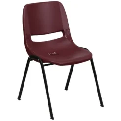 Flash Furniture HERCULES Series 880 Lb. Capacity Ergonomic Shell Stack Chair With Metal Frame -Flash Furniture GUEST 0652a9a5 6056 4001 a819 8de41a96dbd2