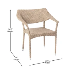 Flash Furniture Jace Commercial Grade Stacking Patio Chair, All Weather PE Rattan Wicker Patio Dining Chair 19 Flash Furniture Jace Commercial Grade Stacking Patio Chair, All Weather PE Rattan Wicker Patio Dining Chair -Flash Furniture GUEST 068208d5 cda1 41ea 9d75 6e3a08425379