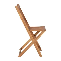 Flash Furniture Indoor/Outdoor Acacia Wood Folding Table And 2 Chair Bistro Set In Natural -Flash Furniture GUEST 0766436e 012b 49fa 9853 f8660822893a