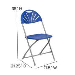 Flash Furniture 2 Pack HERCULES Series 650 Lb. Capacity Plastic Fan Back Folding Chair -Flash Furniture GUEST 09e7c9c5 04d7 43de 9506 2034a7562eb6