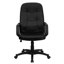 Flash Furniture Holly High Back Black Glove Vinyl Executive Swivel Office Chair With Arms -Flash Furniture GUEST 09ed70ef a08c 4915 84c5 5cae5aad2301