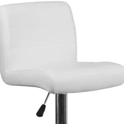 Flash Furniture Contemporary Vinyl Adjustable Height Barstool With Rolled Seat And Chrome Base -Flash Furniture GUEST 0a083a09 7479 4282 aca0 c5a627a609d6