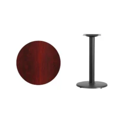 Flash Furniture 24'' Round Laminate Table Top With 18'' Round Table Height Base