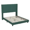 Flash Furniture Bianca Upholstered Platform Bed With Vertical Stitched Wingback Headboard, Slatted Mattress Foundation, No Box Spring Needed -Flash Furniture GUEST 0b7d7b9c 9b12 41dd 9b67 093f7b671e08