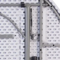 Flash Furniture 5.89-Foot Round Bi-Fold Granite White Plastic Banquet And Event Folding Table With Carrying Handle -Flash Furniture GUEST 0ba8b7ad 6a6e 4729 b3ba 3d06d527cca7