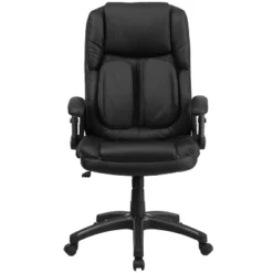Flash Furniture Hansel Extreme Comfort High Back Black LeatherSoft Executive Swivel Ergonomic Office Chair With Flip-Up Arms -Flash Furniture GUEST 0bf3a44f d6a9 4a01 9570 e96fc29aa7db