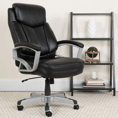 Hercules Series Big & Tall Executive Swivel Office Chair Black Leather - Flash Furniture 7 Hercules Series Big & Tall Executive Swivel Office Chair Black Leather - Flash Furniture - Image 5