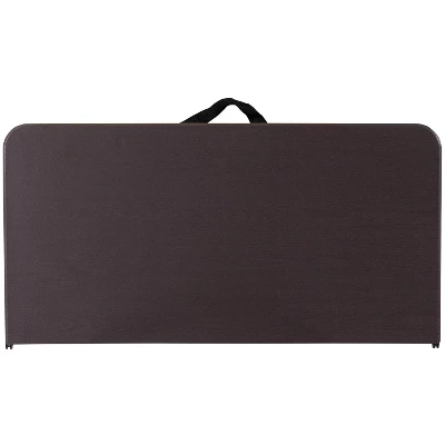 Flash Furniture 2.83-Foot Square Bi-Fold Plastic Folding Table With Carrying Handle 6 Flash Furniture 2.83-Foot Square Bi-Fold Plastic Folding Table With Carrying Handle - Image 4