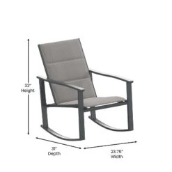 Flash Furniture Brazos Set Of 2 Outdoor Rocking Chairs With Flex Comfort Material And Metal Frame -Flash Furniture GUEST 0e121c40 5732 446d a9e5 fc87ad9053e6