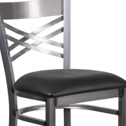 Flash Furniture Clear Coated ''X'' Back Metal Restaurant Barstool 17 Flash Furniture Clear Coated ''X'' Back Metal Restaurant Barstool -Flash Furniture GUEST 0e244656 5b46 4b94 a75c f087808541c7