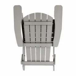 Flash Furniture Set Of 4 Charlestown All-Weather Poly Resin Folding Adirondack Chair -Flash Furniture GUEST 0e522771 6bf5 4df7 b0cf 76f55747f98a