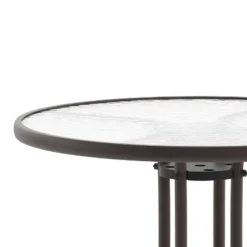 Flash Furniture Bellamy 31.5'' Round Tempered Glass Metal Table 18 Flash Furniture Bellamy 31.5'' Round Tempered Glass Metal Table -Flash Furniture GUEST 0e893922 f3a5 4bed 81dc 486b2cd243d0