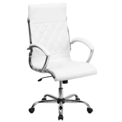 Flash Furniture High Back Designer Quilted LeatherSoft Executive Swivel Office Chair With Chrome Base And Arms -Flash Furniture GUEST 0edfe08e 2135 405a 90cc 9d534d56bacb