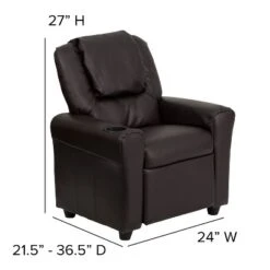 Flash Furniture Contemporary Kids Recliner With Cup Holder And Headrest -Flash Furniture GUEST 0f4a7cbb 1d6f 4e82 a459 ae263e3ab59b