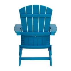 Flash Furniture Set Of 2 Charlestown All-Weather Poly Resin Folding Adirondack Chair -Flash Furniture GUEST 0ff57c47 c12d 446f ad0d a1f534d1b4b2