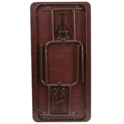 Flash Furniture 4-Foot Mahogany Melamine Laminate Folding Banquet Table 16 Flash Furniture 4-Foot Mahogany Melamine Laminate Folding Banquet Table -Flash Furniture GUEST 108c796a 6b07 4d5d a244 f90042e2b408
