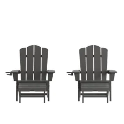 Flash Furniture Newport HDPE Adirondack Chair With Cup Holder And Pull Out Ottoman, All-Weather HDPE Indoor/Outdoor Lounge Chair 26 Flash Furniture Newport HDPE Adirondack Chair With Cup Holder And Pull Out Ottoman, All-Weather HDPE Indoor/Outdoor Lounge Chair -Flash Furniture GUEST 116fd99d 2e05 483f a709 17ae1588fa86