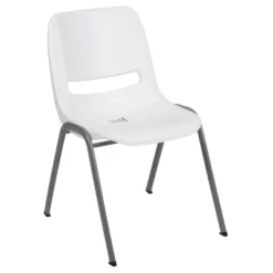Flash Furniture HERCULES Series 880 Lb. Capacity Ergonomic Shell Stack Chair With Metal Frame -Flash Furniture GUEST 13eb13b8 13c2 4e03 8529 df23a660b851
