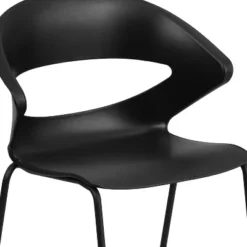 Flash Furniture HERCULES Series 440 Lb. Capacity Black Stack Chair -Flash Furniture GUEST 1481d4ac 6b25 493f b072 80942eb8a9b4