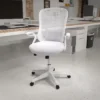Flash Furniture Porter High Back White Mesh Ergonomic Swivel Office Chair With White Frame And Flip-up Arms -Flash Furniture GUEST 14f5fe15 9cde 4f6a a6a3 f5499d6868c9