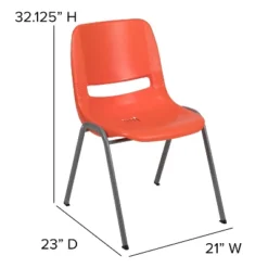 Flash Furniture HERCULES Series 880 Lb. Capacity Ergonomic Shell Stack Chair With Metal Frame -Flash Furniture GUEST 1690d7ba d2eb 4ee0 bf4d d8fec953d2ec