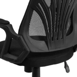 Flash Furniture Mid-Back Designer Black Mesh Swivel Task Office Chair With Open Arms -Flash Furniture GUEST 172a1304 ef55 4d73 929d e4b79e436143