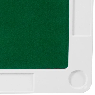 Flash Furniture 34.5" Square 4-Player Folding Card Game Table With Green Playing Surface And Cup Holders 7 Flash Furniture 34.5" Square 4-Player Folding Card Game Table With Green Playing Surface And Cup Holders - Image 5
