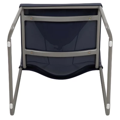 Flash Furniture HERCULES Series 880 Lb. Capacity Navy Full Back Contoured Stack Chair With Gray Powder Coated Sled Base 11 Flash Furniture HERCULES Series 880 Lb. Capacity Navy Full Back Contoured Stack Chair With Gray Powder Coated Sled Base - Image 9