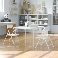 Flash Furniture Kids Colorful 3 Piece Folding Table And Chair Set -Flash Furniture GUEST 18e477e1 1e1a 4f7a 80dd 927ae9b5b690