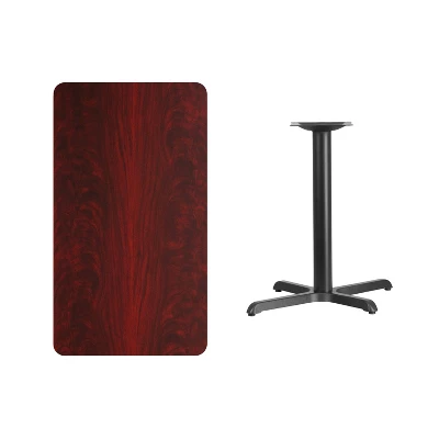Flash Furniture 24'' X 42'' Rectangular Laminate Table Top With 23.5'' X 29.5'' Table Height Base 5 Flash Furniture 24'' X 42'' Rectangular Laminate Table Top With 23.5'' X 29.5'' Table Height Base - Image 3