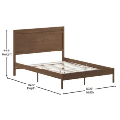 Flash Furniture Kingston Solid Wood Platform Bed With Wooden Slats And Headboard, No Box Spring Needed -Flash Furniture GUEST 197c4774 806e 44ef ac5a 793d650307ce