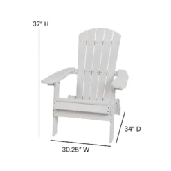 Flash Furniture Charlestown All-Weather Poly Resin Indoor/Outdoor Folding Adirondack Chair 24 Flash Furniture Charlestown All-Weather Poly Resin Indoor/Outdoor Folding Adirondack Chair -Flash Furniture GUEST 19f028ab f101 42a6 b8e8 047ff5a5f794