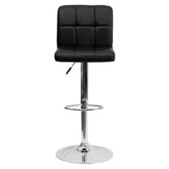 Flash Furniture Contemporary Quilted Vinyl Adjustable Height Barstool With Chrome Base -Flash Furniture GUEST 1a0d2e67 04a0 4f8c 88c7 401cbb624866