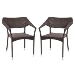 Flash Furniture Jace Set Of 2 Commercial Grade Stacking Patio Chairs, All Weather PE Rattan Wicker Patio Dining Chairs 24 Flash Furniture Jace Set Of 2 Commercial Grade Stacking Patio Chairs, All Weather PE Rattan Wicker Patio Dining Chairs -Flash Furniture GUEST 1ca0520b d1b5 4541 8732 3c927d23fd8b