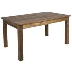 Flash Furniture 60" X 38" Rectangular Solid Pine Farm Dining Table -Flash Furniture GUEST 1d8a3c07 49e3 4abe a1da e3ae33831e10
